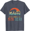 Father's Day Shirts Dad Gifts Papa Bear Daddy Funny Mens Fathers Day Gift-Idea T-Shirt - Heather Blue