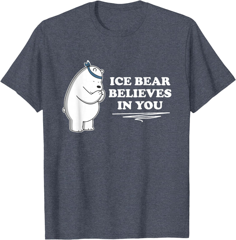 Mens Ice Bear Shirt Mens Ice Bear Tshirt Animal Gift Tee T-Shirt - Heather Blue