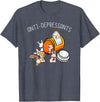 Antidepressants Rabbit Cute Bunny Funny Rabbit Lover T-Shirt in Heather Blue