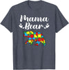 Mama Bear Autism Awareness Mom Puzzle Clothing Co Autism Awareness Mama Bear Proud Autistic Mom T-Shirt - Heather Blue