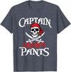 Funny Pirate Shirts Captain Grumpy Pants - Buccaneer Freebooter Pirate T-Shirt - Heather Blue