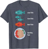 Funny Jewish Food Humor Hannuka Apparel Gefilte Fish One Fish Red Fish Hannuka Jewish Festival Light T-Shirt - Heather Blue