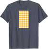 Buffalo Plaid and Checkered Squares Yellow Checkered Square Buffalo Plaid T-Shirt - Heather Blue