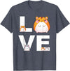 Hamster Love Cute Hamsters Shirt Animal Toys Pets Lovers T-Shirt - Heather Blue