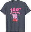 Peppa Pig 100th Day Of School Celebration Confetti T-Shirt - Heather Blue