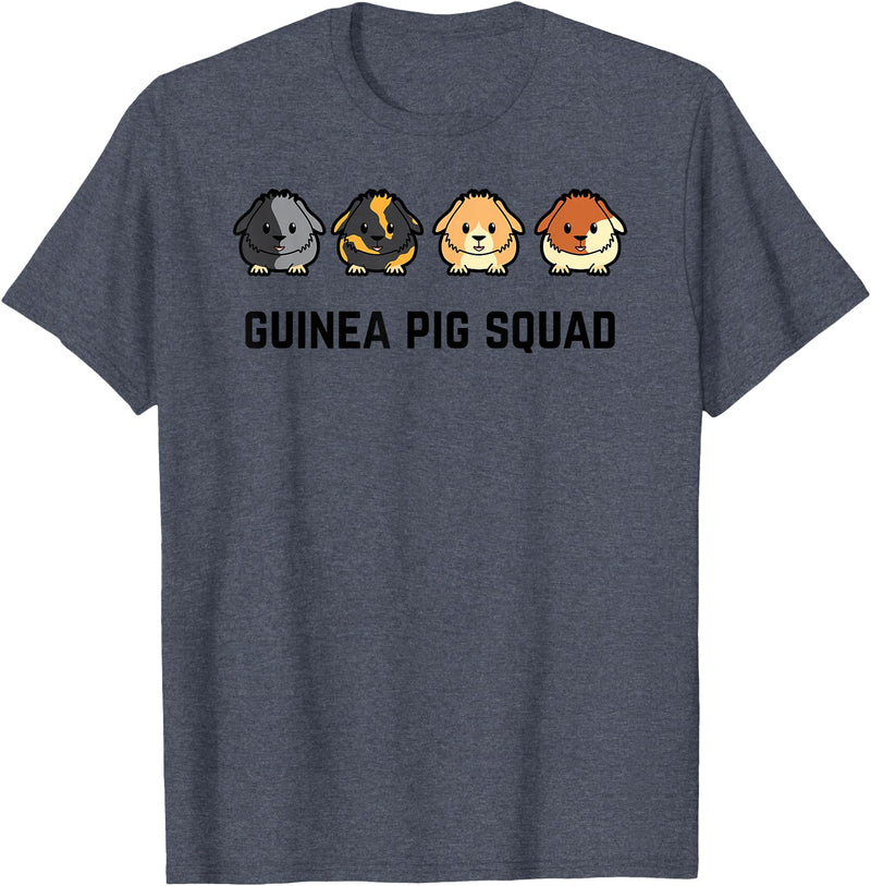 Funny Sarcastic Ironic Quotes & Sayings Cute Cavy Guinea Pig Rodent Team Squad T-Shirt - Heather Blue