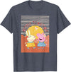 Peppa Pig Better Together Rebecca Rabbit Retro Portrait T-Shirt - Heather Blue