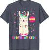 Llamazing Birthday Party Outfit Llama Lovers Mom Of The Birthday Girl Cute Mama Llama Alpaca Llamazing T-Shirt - Heather Blue
