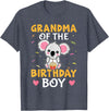 Favorite Grandma Designs For Women Grandma Of The Birthday Boy Koala Bear For Girls T-Shirt - Heather Blue