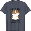 Just a Girl Who Loves Hamsters T-Shirt - Heather Blue