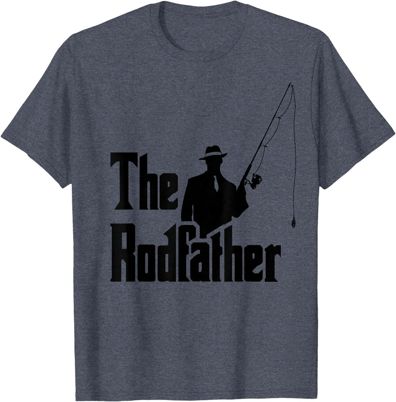 The Rod Father Funny Quote Shop The Rod Father Funny Quote for Fishermen T-Shirt - Heather Blue
