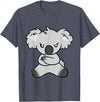 Funny and Sassy Koala Tees Angry Koala Bear T-Shirt - Gift for Koala lovers T-Shirt - Heather Blue