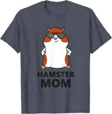 Hamster Mum Pet Hamster Mom T-Shirt - Heather Blue