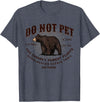Do Not Pet the Chonky Forest Fluffs Appalachian Appalachian Trail Scenic Hiking Black Bear Funny Souvenir T-Shirt - Heather Blue