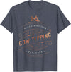 Cow Tipping Designs Fun All Country Team with Cow Toppings T-Shirt - Heather Blue