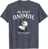 Animal Shirt Gifts for Birthday My Spirit Animal is A Panda Panda Bear SHIRTAnimal Lover Tee T-Shirt - Heather Blue