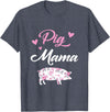 Funny Pig Lover Piggy Squad Gift For Women Pig Mama Funny Pig Mom Gift For Women Piggy Squad T-Shirt - Heather Blue