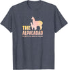 Daddy Llama Shirt Co. The Alpaca Dad Funny Llama Alpaca Lover Papa Fathers T-Shirt - Heather Blue