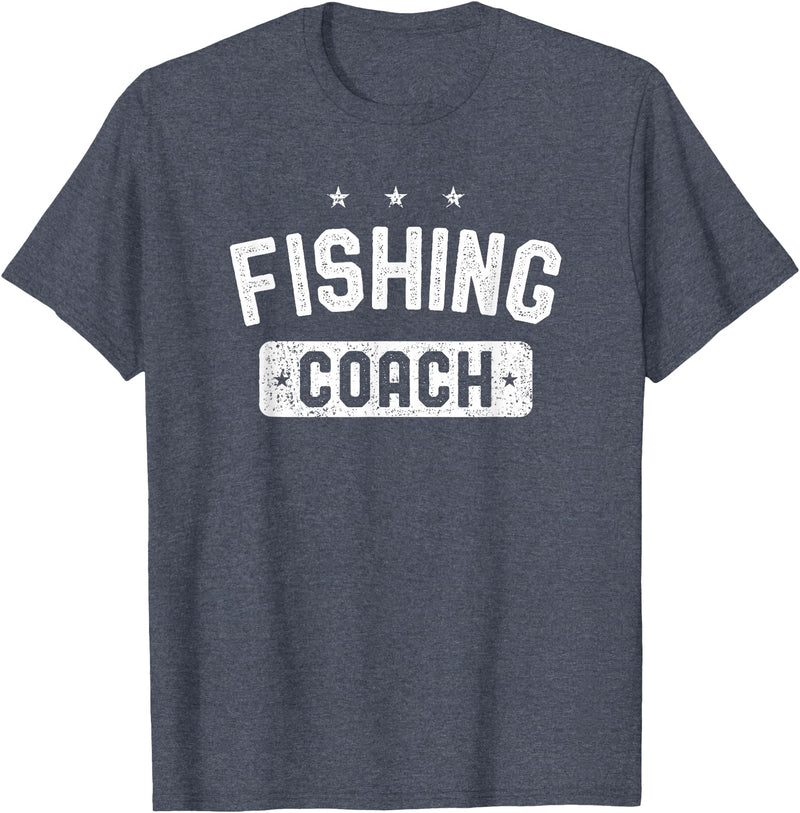 Fishing Coach Clothing Fishing Coach Vintage Fishing T-Shirt - Heather Blue
