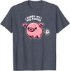 Humorous Farm Animal Fun Men Women Kids Sorry My Pig Farted Funny Sayings Humor Quotes T-Shirt - Heather Blue