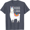 Mama Llama Lover Gifts by Memme Mama Llama Shirt for Women T-Shirt - Heather Blue