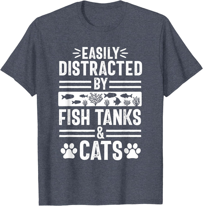 Aquarium Lover Aquarist Apparel Co. Fish Tank Lover Dog Owner Funny Aquarium Aquarist T-Shirt - Heather Blue