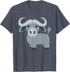 Funny Easy Lazy Last Minute Costumes Water Buffalo Costume T-Shirt - Heather Blue