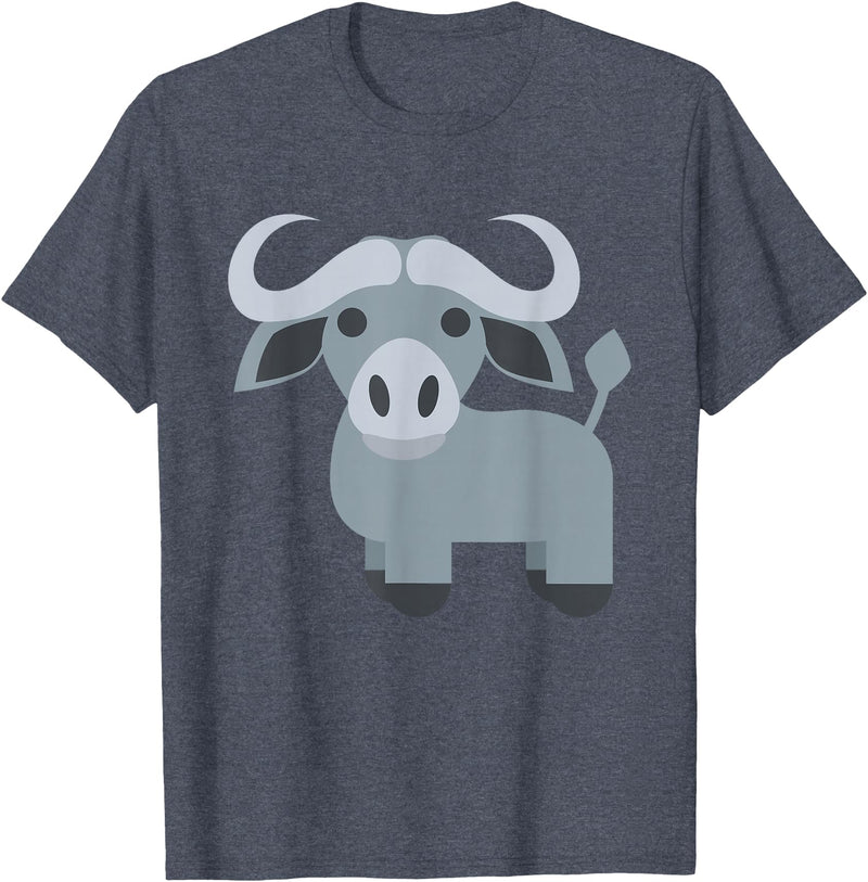 Funny Easy Lazy Last Minute Costumes Water Buffalo Costume T-Shirt - Heather Blue