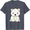 Polar Bears Shirts Cute Kawaii Polar Bears Lovers Gifts, White Bears T-Shirt - Heather Blue