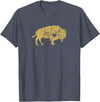 I Love Wild Buffaloes Gift Company I Love Buffaloes Golden Buffalo Bison Lover Gift Ideas T-Shirt - Heather Blue
