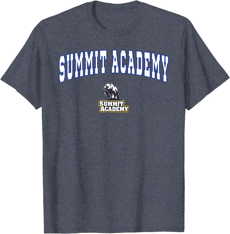 Official High School Fan Gear Summit Academy Bears T-Shirt - Heather Blue