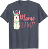 ADVENTURE ALPACA LLAMAS Designs MAMA LLAMA Funny Mother Lamas Meme T-Shirt - Heather Blue