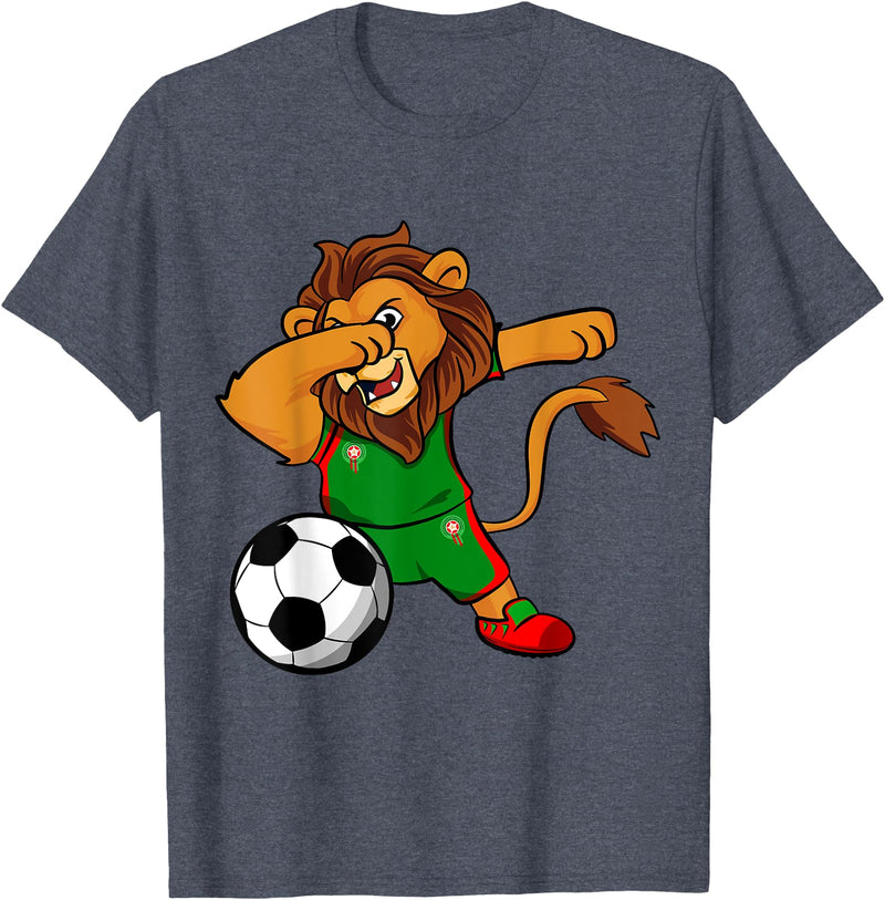 Lovers Maroc Berber culture Morocco Royal Lion for moroccan football lovers T-Shirt - Heather Blue