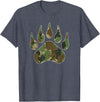 Camo Lover Camo Bear Claw Camouflage for Men Women T-Shirt - Heather Blue