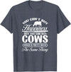 Cow Farm Animals Gifts and Apparel Cow You Can't Buy Happiness But You Can Buy A Cows Farmer T-Shirt - Heather Blue