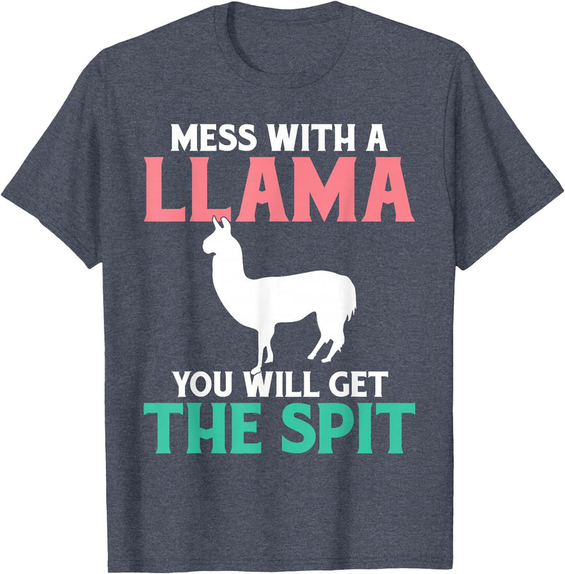 LLama Gifts & Accessories With a llama you get the spit alpaca llama T-Shirt - Heather Blue