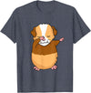 Dabbing Guinea Pig Shirt Dabbing Guinea Pig T-Shirt Funny Dab Gift T-Shirt - Heather Blue