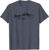 Fishing Cod Fish Cod Fish Graphic Fisherman T-Shirt - Heather Blue