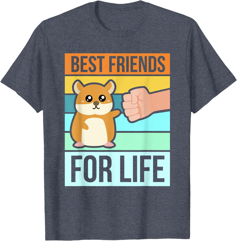 Funny Cute Hamster Gifts Face T-Shirt Best Friends T-Shirt - Heather Blue
