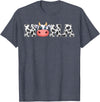 ETHRLO cow im one birthday decorations Shirts Nana Cow Print Cowboy Animal Pattern Farmer Cow Nana T-Shirt - Heather Blue