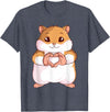 Hamster Lovers Girls Ladies T-Shirt - Heather Blue