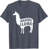 Mamma Llama T Shirt Mamma Llama Tshirt Alpaca Lover Shirt T-Shirt - Heather Blue