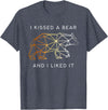 Schwule Bären & Bear Pride I Kissed a Bear an I liked it Gay Bear CSD T-Shirt - Heather Blue