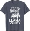 Funny Alpaca Llama Quotes This is my sexy Llama shirt Llama Funny Alpaca T-Shirt - Heather Blue