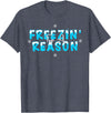 Polar Bear Plunge Ice Swimming Co Polar Bear Plunge 2022 Costume Ice Swimming Freezin Reason T-Shirt - Heather Blue