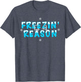 Polar Bear Plunge Ice Swimming Co Polar Bear Plunge 2022 Costume Ice Swimming Freezin Reason T-Shirt - Heather Blue