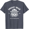 Giant Step Design Co. Vintage Smokey Bear Logo Only You Can Prevent Wildfires T-Shirt - Heather Blue