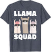 Funny Llama Gift Llama Lover Accessories & Stuff Funny Llama Design For Men Women Llama Alpaca Farm Animal T-Shirt - Heather Blue