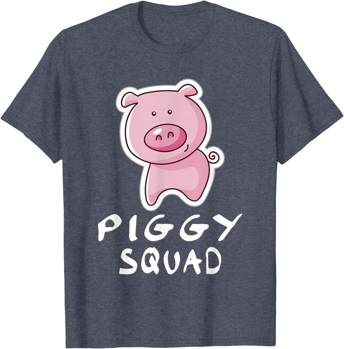 Super Pig Love Shirts Piggy Squad Cute Farm Animal Lover Adult & Toddler T-Shirt - Heather Blue