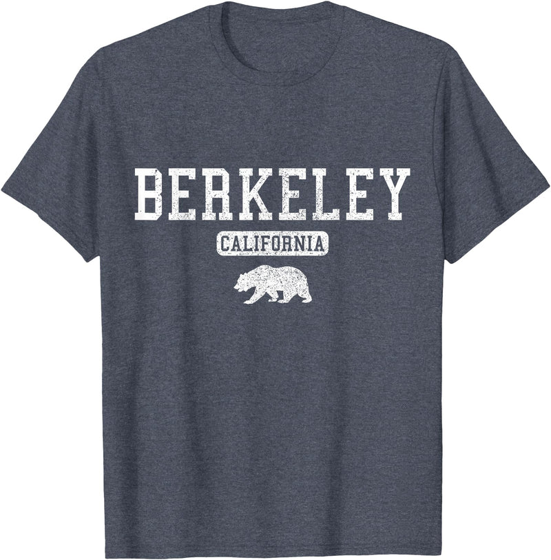 Berkeley California - Apparel & Gifts Berkeley California Bear Pride Vintage T-Shirt - Heather Blue